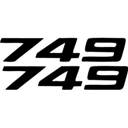 Ducati 749 Vinyl Decal Sticker V2 Dh - DecalsHouse