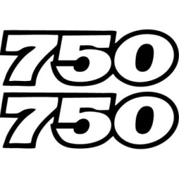 Ducati 750 Vinyl Decal Sticker V2 Dh - DecalsHouse