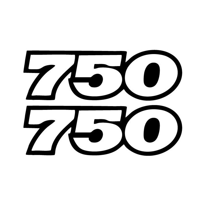 Ducati 750 Vinyl Decal Sticker V2 Dh - DecalsHouse