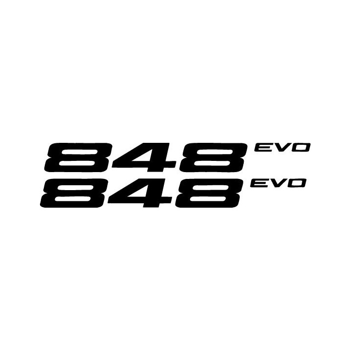 Ducati 848 Evo Vinyl Decal Sticker Dh - DecalsHouse
