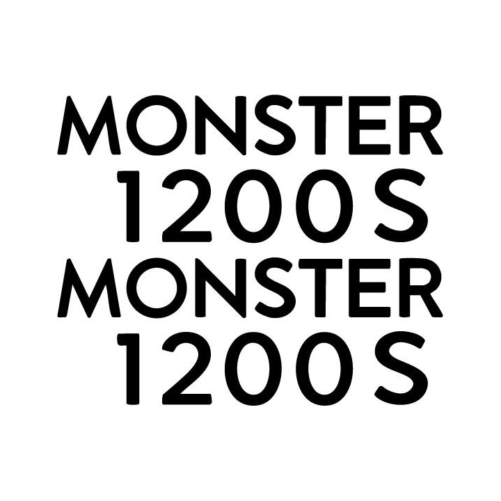 Ducati Monster 1200s Vinyl Decal Sticker Dh - DecalsHouse