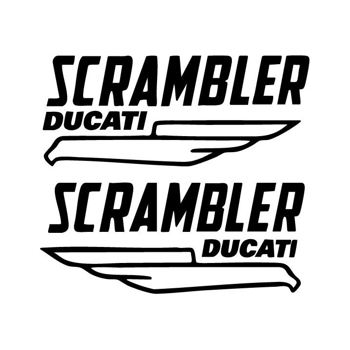 Ducati Scrambler Classic Vinyl Decal Sticker V2 Dh - DecalsHouse