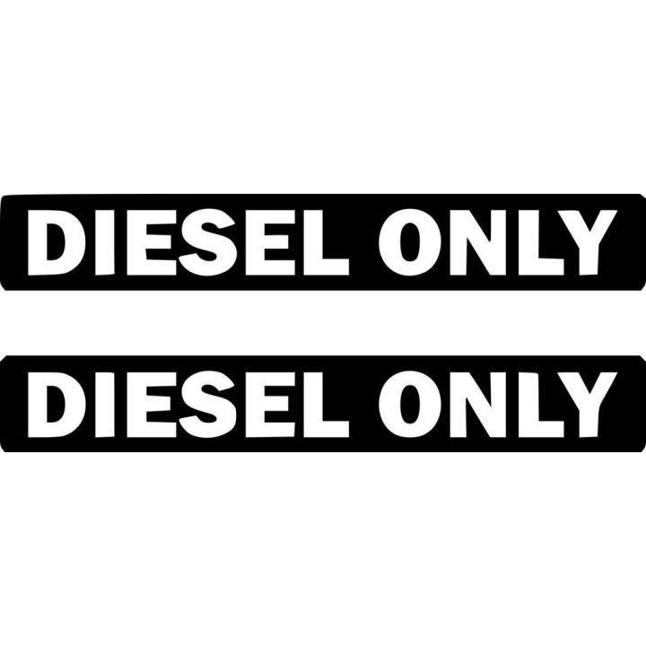 Diesel Only Sticker Vinyl Decal  V2 Dh - DecalsHouse