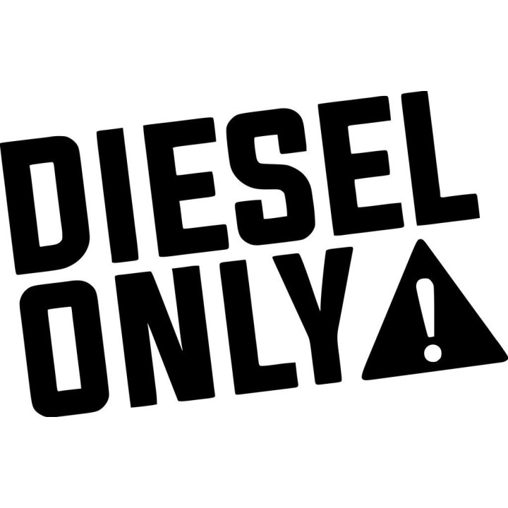 Diesel Only Sticker Vinyl Decal Dh - DecalsHouse