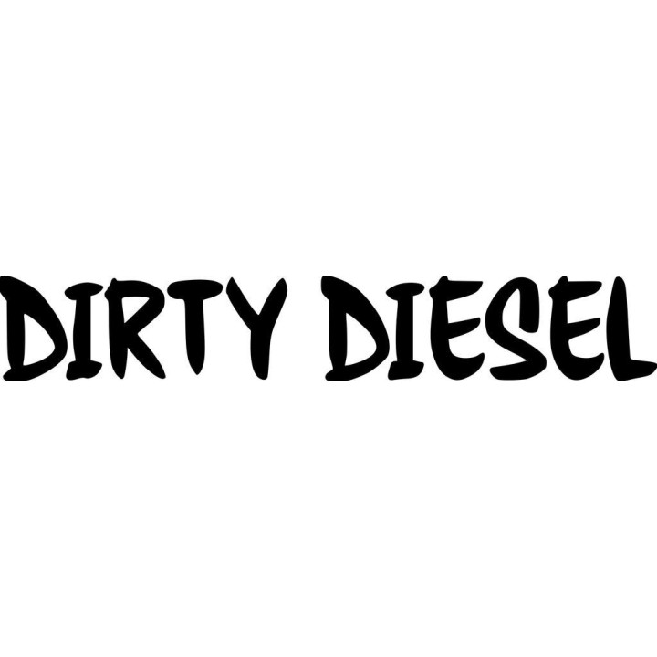 Dirty Diesel Sticker Vinyl Decal V9 Dh - DecalsHouse