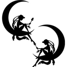 Sailor Moon Stickers – Moon Silhouette Anime Decals (2-Pack)