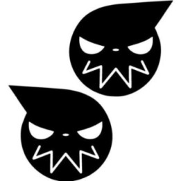 Soul Eater Stickers – Shinigami Death Mask Decals (2-Pack)