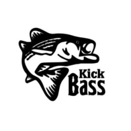 Kick Bass Fishing Vinyl Decal Sticker - DecalsHouse