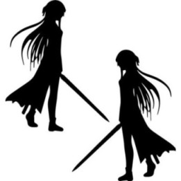 Sword Art Online Asuna Stickers – SAO Decals (2-Pack)