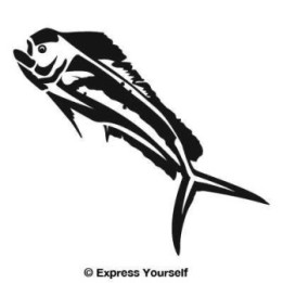Mahi Mahi Vinyl Decal Sticker V4 - DecalsHouse