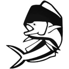 Mahi Mahi Vinyl Decal Sticker V6 - DecalsHouse