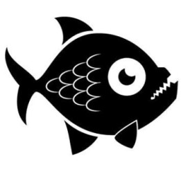 Piranha Vinyl Decal Sticker V2 - DecalsHouse