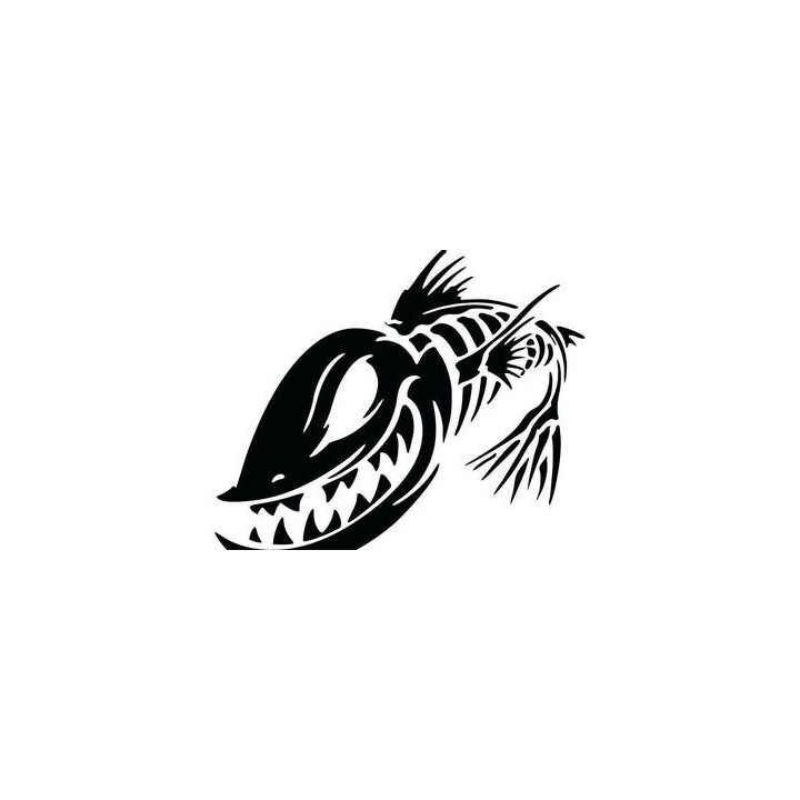 Piranha Vinyl Decal Sticker - DecalsHouse