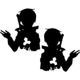 Kirito Stickers – SAO Black Swordsman Anime Decals (2-Pack)