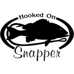 Red Snapper Vinyl Decal Sticker V4 - DecalsHouse
