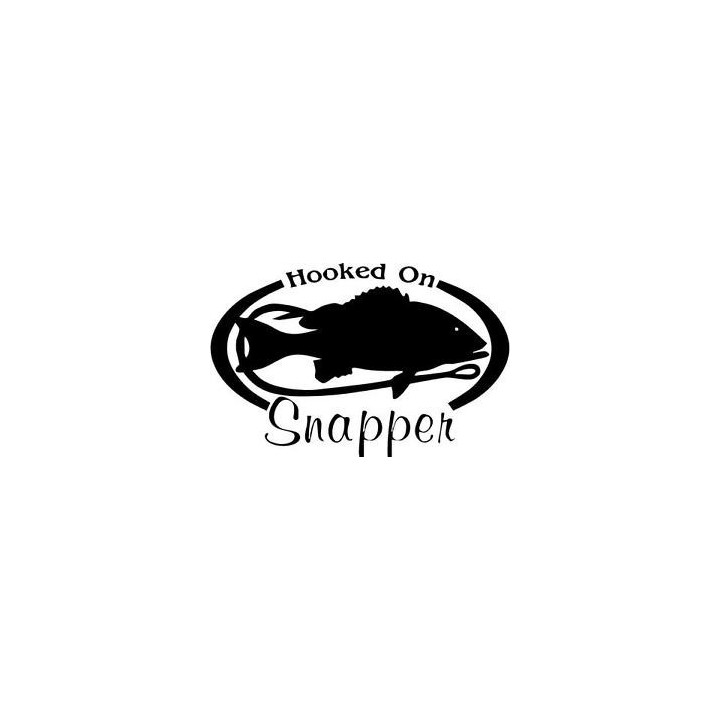 Red Snapper Vinyl Decal Sticker V4 - DecalsHouse