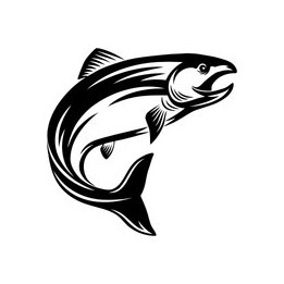 Salmon Vinyl Decal Sticker V12 - DecalsHouse