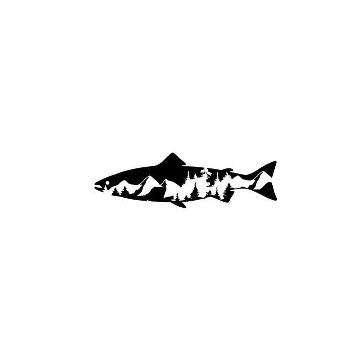 Salmon Vinyl Decal Sticker V13 - DecalsHouse