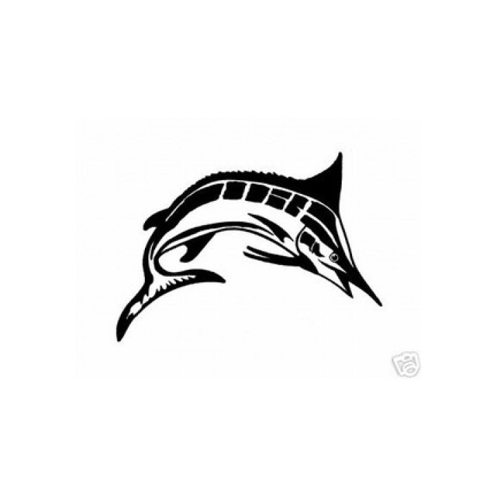 Swordfish Stickers – Billfish Marlin Fishing Decals (2-Pack)