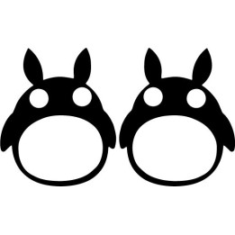 Totoro Stickers – Studio Ghibli Anime Decals (2-Pack)