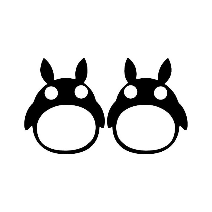 Totoro Stickers – Studio Ghibli Anime Decals (2-Pack)