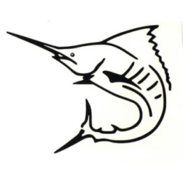 Swordfish Stickers – Marlin Sailfish Fishing Decals (2-Pack)
