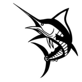 Swordfish Stickers – Marlin Big Game Fishing Decals (2-Pack)