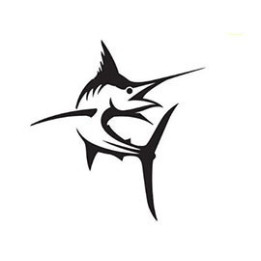 Swordfish Stickers – Marlin Ocean Fishing Decals (2-Pack)