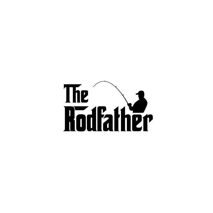 The Rodfather Fishing Vinyl Decal Sticker - DecalsHouse