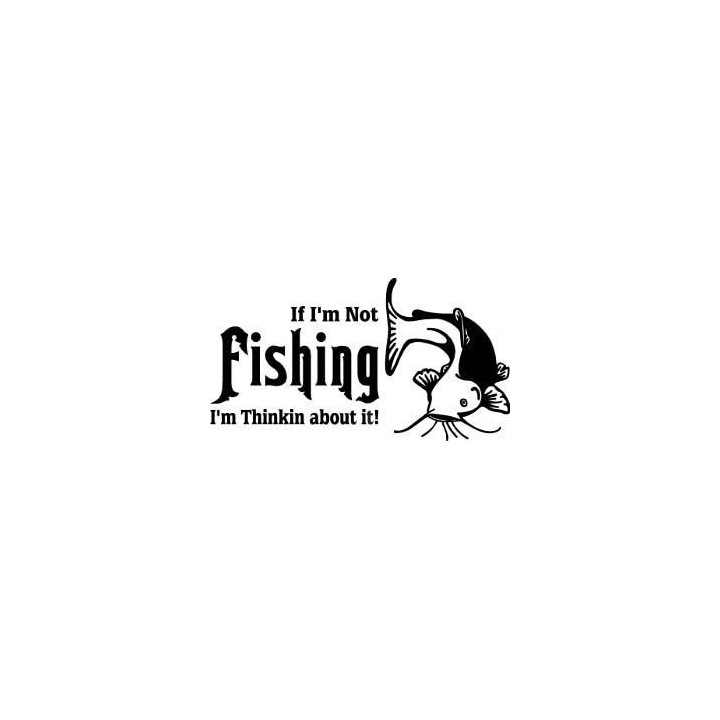 Thinking About Fishing Vinyl Decal Sticker - DecalsHouse