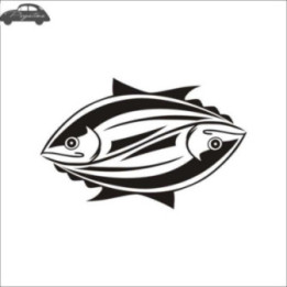 Tuna Vinyl Decal Sticker V12 - DecalsHouse