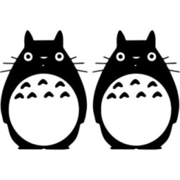 Totoro Stickers – Studio Ghibli Anime Decals (2-Pack)
