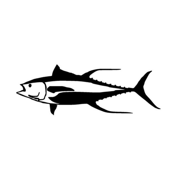 Tuna Vinyl Decal Sticker V3 - DecalsHouse
