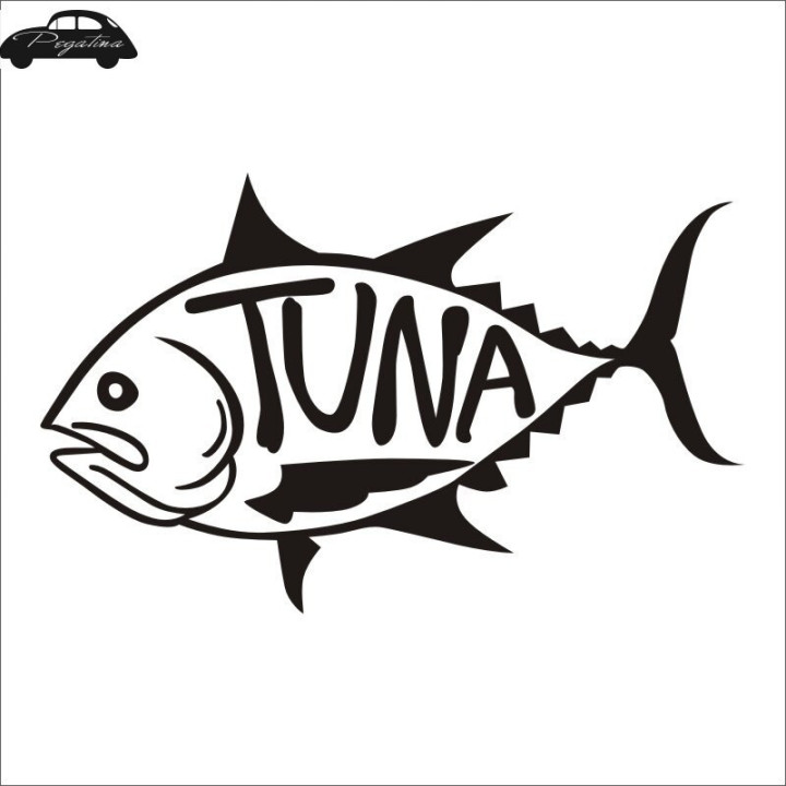 Tuna Vinyl Decal Sticker V5 - DecalsHouse