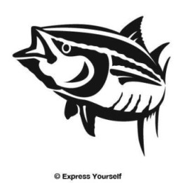 Tuna Vinyl Decal Sticker V9 - DecalsHouse