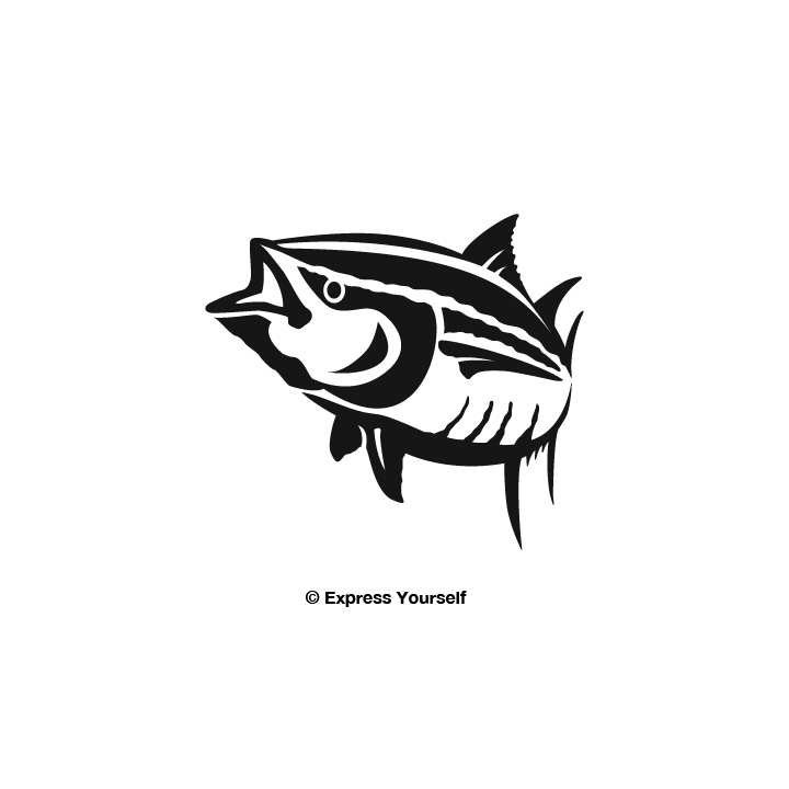 Tuna Vinyl Decal Sticker V9 - DecalsHouse