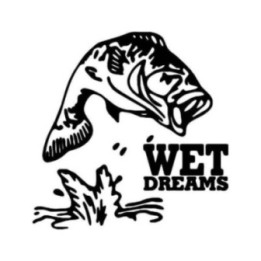 Wet Dreams Fishing Vinyl Decal Sticker - DecalsHouse