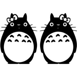 My Neighbor Totoro Stickers – Ghibli Anime Decals (2-Pack)