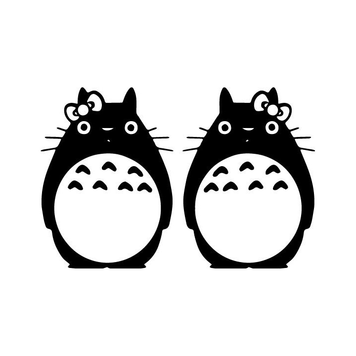 My Neighbor Totoro Stickers – Ghibli Anime Decals (2-Pack)