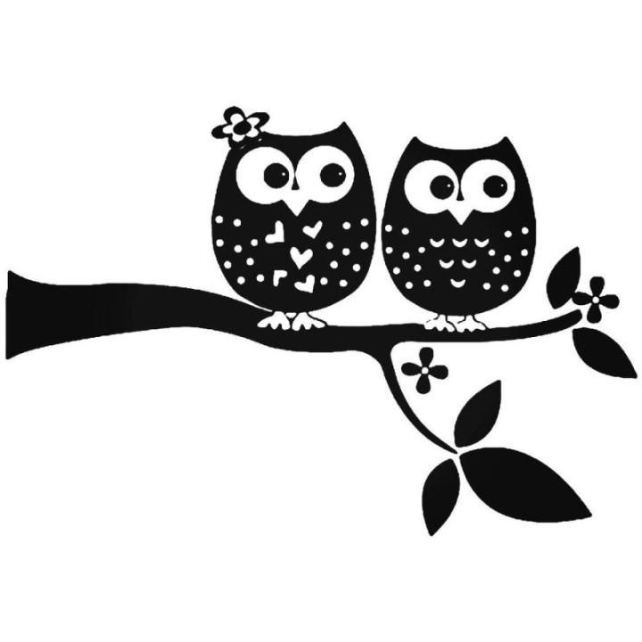 Owl Bird Tree Bird Vinyl Decal Sticker - DecalsHouse