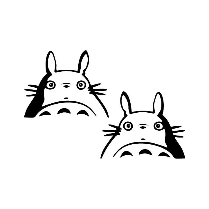 My Neighbor Totoro Stickers – Ghibli Anime Decals (2-Pack)