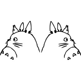 My Neighbor Totoro Stickers – Ghibli Anime Decals (2-Pack)