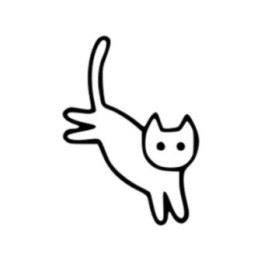 Cute Cat Sticker Vinyl Decal - DecalsHouse