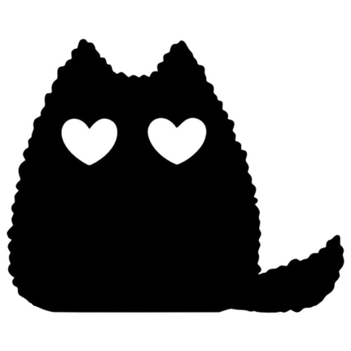 Cute Cat V2 Sticker Vinyl Decal - DecalsHouse