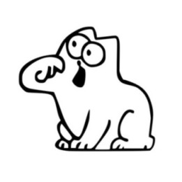 Hungry Cat Sticker Vinyl Decal - DecalsHouse