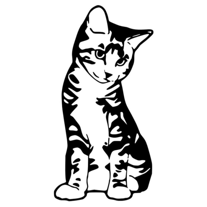 Kitten Sticker Vinyl Decal - DecalsHouse