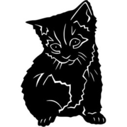 Kitten V3 Sticker Vinyl Decal - DecalsHouse