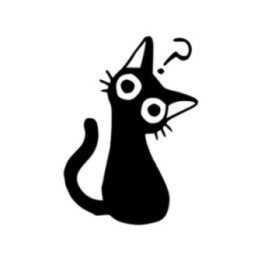Question Mark Cat Sticker Vinyl Decal - DecalsHouse