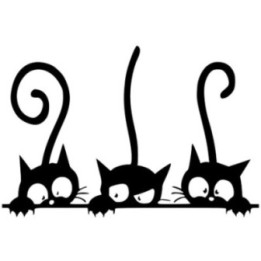 Three Kitten Sticker Vinyl Decal - DecalsHouse