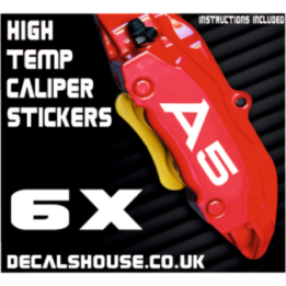 AUDI A5 V2 Caliper Stickers Kit Vinyl Decals Stencils